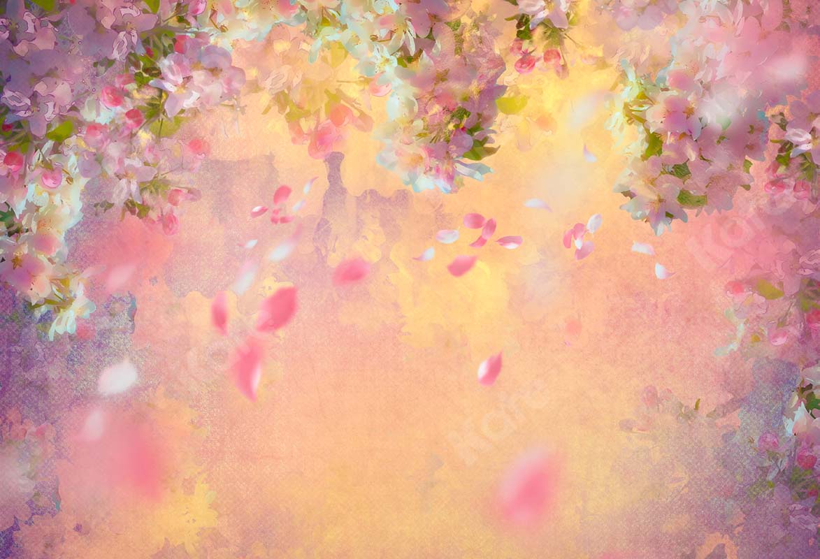 Kate Frühling Fine Art Nebliger Blumenhintergrund von Chain Photography - Kate Backdrop.de