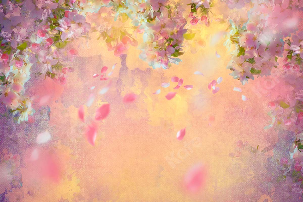 Kate Frühling Fine Art Nebliger Blumenhintergrund von Chain Photography - Kate Backdrop.de