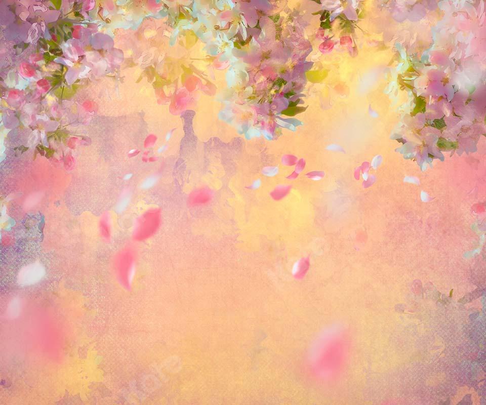 Kate Frühling Fine Art Nebliger Blumenhintergrund von Chain Photography - Kate Backdrop.de
