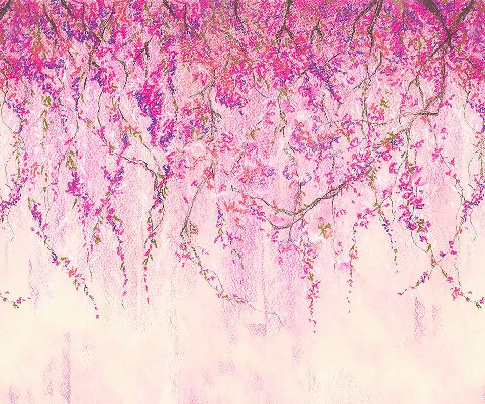 Kate Frühling Rosa Blumen Fine Art Veilchen Hintergrund von Chain Photography