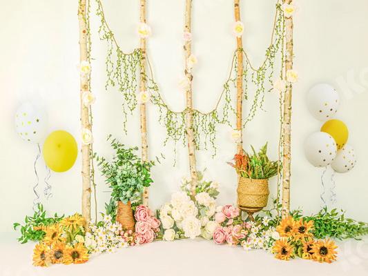 Kate Sommer Sonnenblumen Hintergrund Entworfen von Jia Chan Photography - Kate Backdrop.de