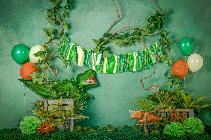 Kate Sommer wilder Dinosaurier Hintergrund Entworfen von Jia Chan Photography - Kate Backdrop.de