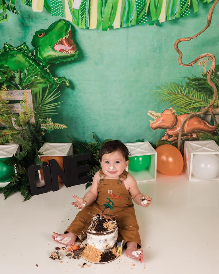 Kate Sommer wilder Dinosaurier Hintergrund Entworfen von Jia Chan Photography - Kate Backdrop.de