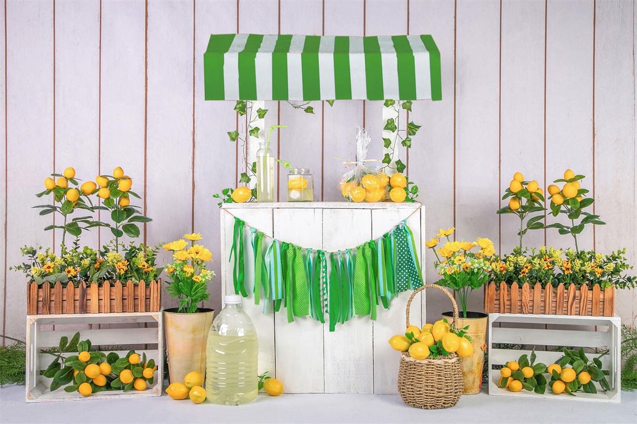 Kate Sommer Limonade Shop Hintergrund Entworfen von Jia Chan Photography - Kate Backdrop.de