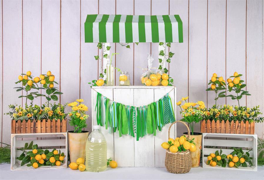 Kate Sommer Limonade Shop Hintergrund Entworfen von Jia Chan Photography - Kate Backdrop.de