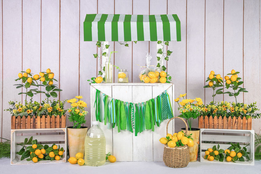 Kate Sommer Limonade Shop Hintergrund Entworfen von Jia Chan Photography - Kate Backdrop.de