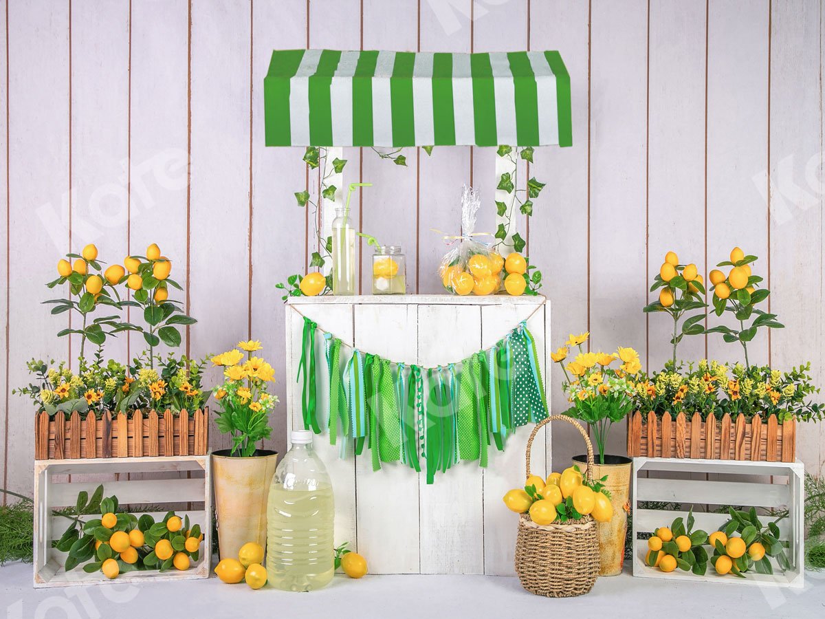 Kate Sommer Limonade Shop Hintergrund Entworfen von Jia Chan Photography - Kate Backdrop.de