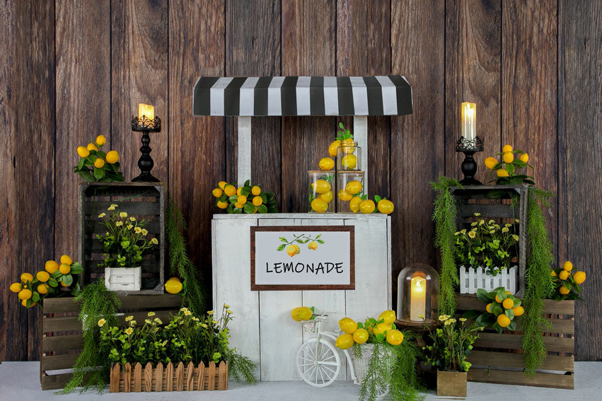 Kate Sommer Lemon Stand Backdrop Entworfen von Jia Chan Photography - Kate Backdrop.de