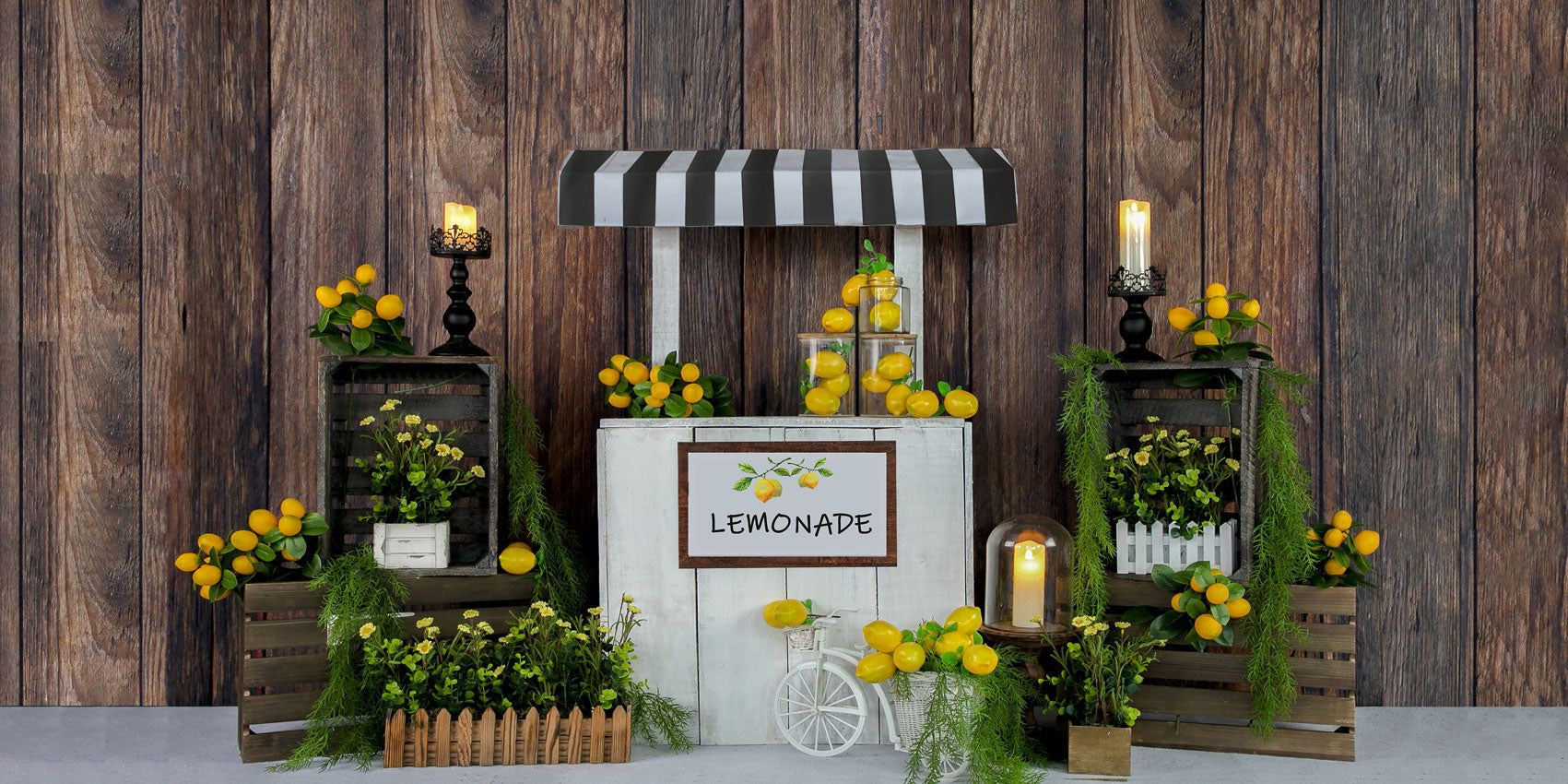 Kate Sommer Lemon Stand Backdrop Entworfen von Jia Chan Photography - Kate Backdrop.de