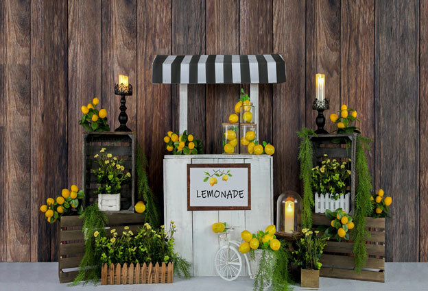Kate Sommer Lemon Stand Backdrop Entworfen von Jia Chan Photography - Kate Backdrop.de
