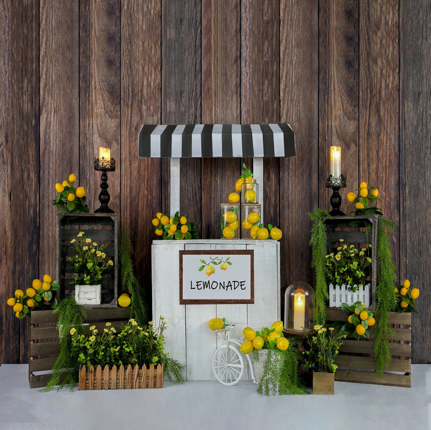 Kate Sommer Lemon Stand Backdrop Entworfen von Jia Chan Photography - Kate Backdrop.de