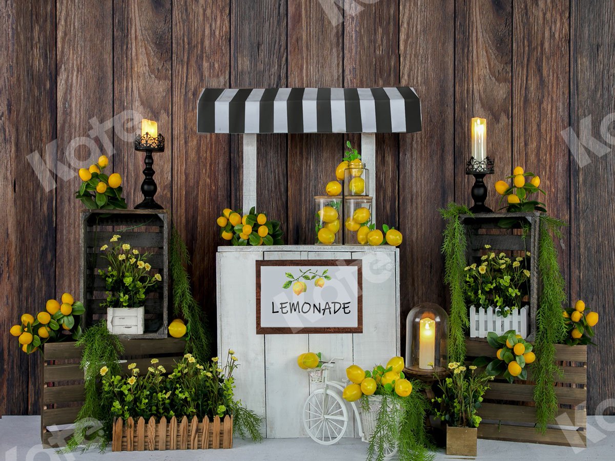 Kate Sommer Lemon Stand Backdrop Entworfen von Jia Chan Photography - Kate Backdrop.de