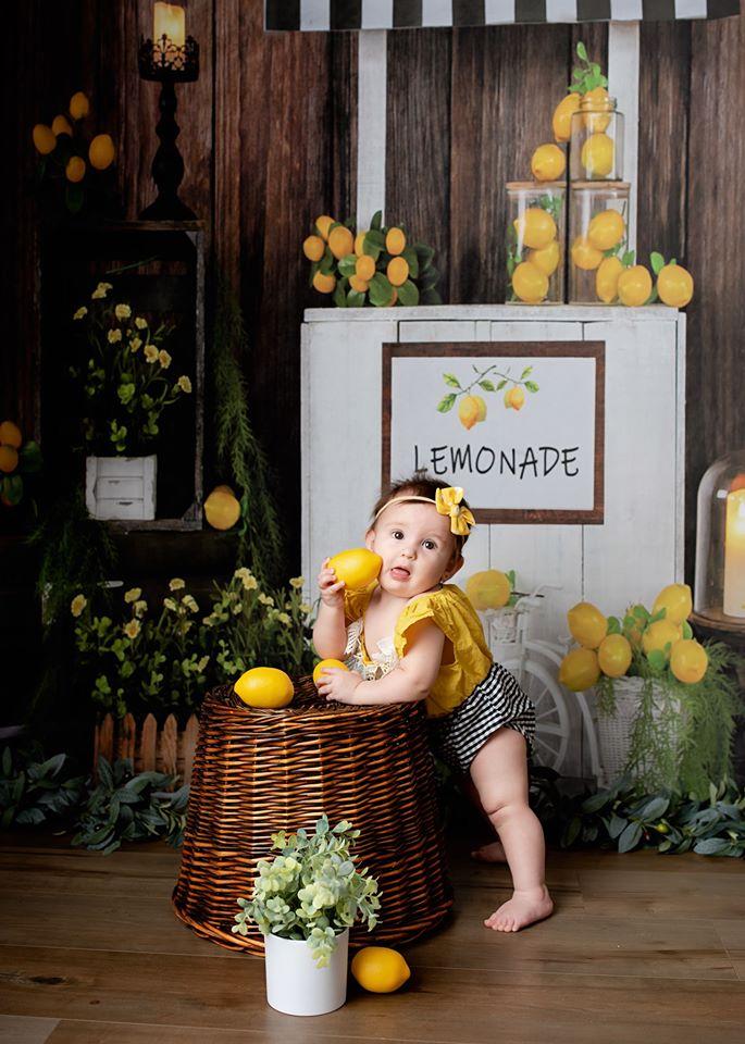 Kate Sommer Lemon Stand Backdrop Entworfen von Jia Chan Photography - Kate Backdrop.de