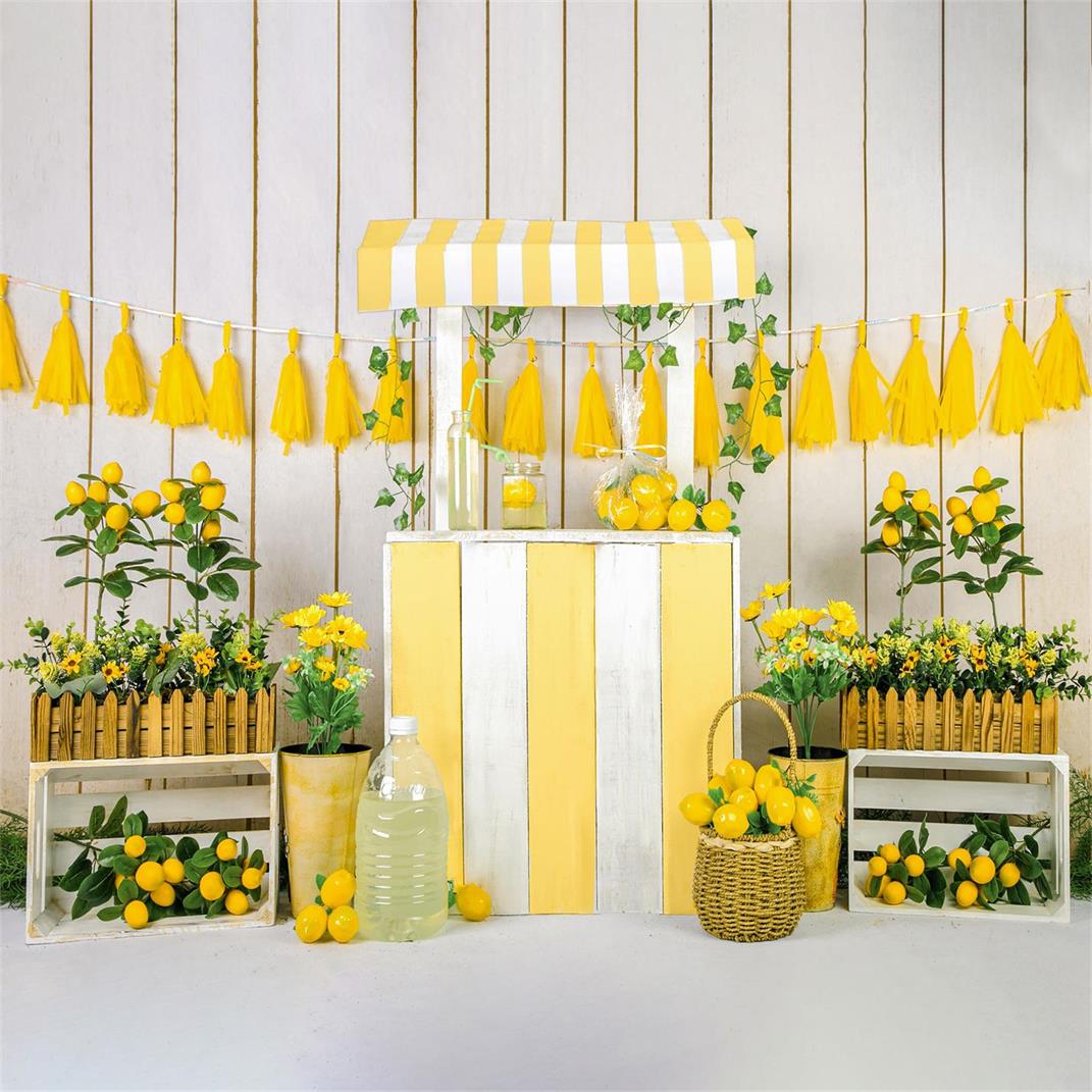 Kate Sommer Lemonade Store Hintergrund Entworfen von Jia Chan Photography