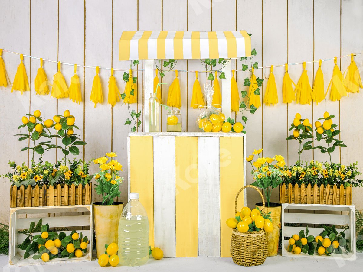 Kate Sommer Lemonade Store Hintergrund Entworfen von Jia Chan Photography
