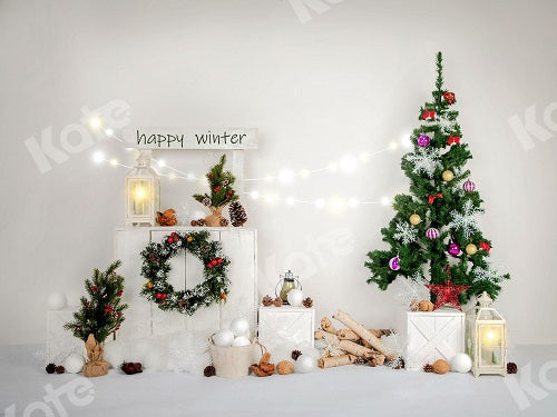 Kate Frohe Winter Weihnachtshintergrund entworfen von Jia Chan Photography - Kate Backdrop.de