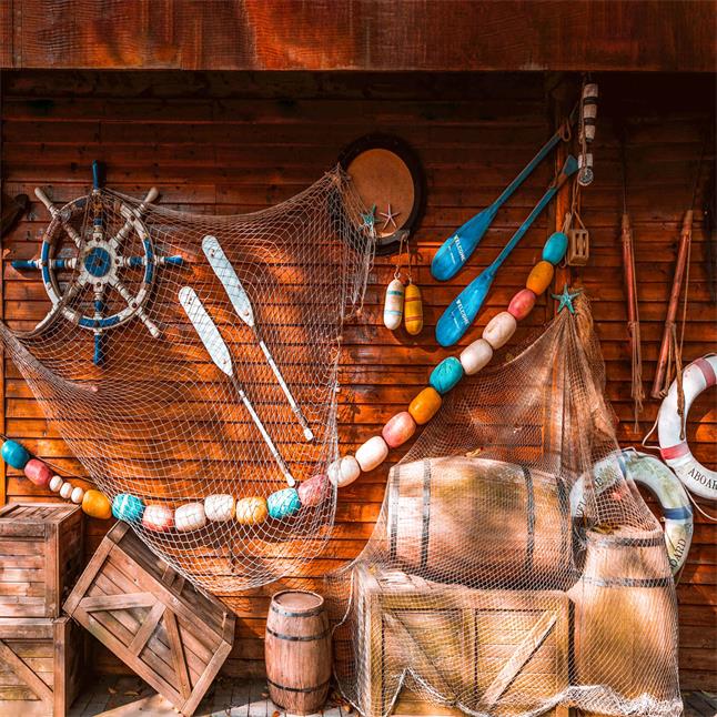 Kate Sommersegler an Bord der Ruderkulisse Entworfen von Jia Chan Photography - Kate Backdrop.de