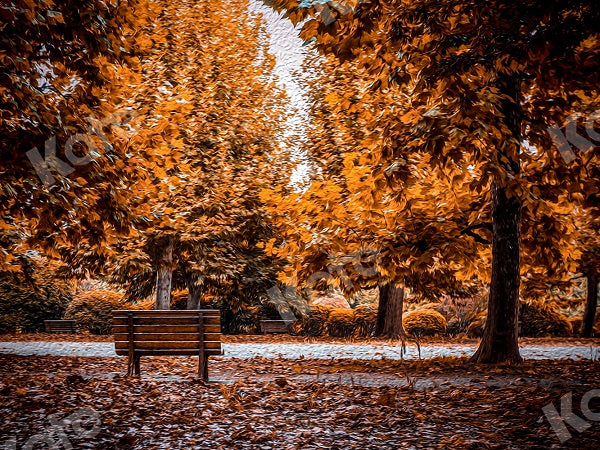 Kate Herbst-Outdoor-Park-Hintergrund Entworfen von Jia Chan Photography - Kate Backdrop.de