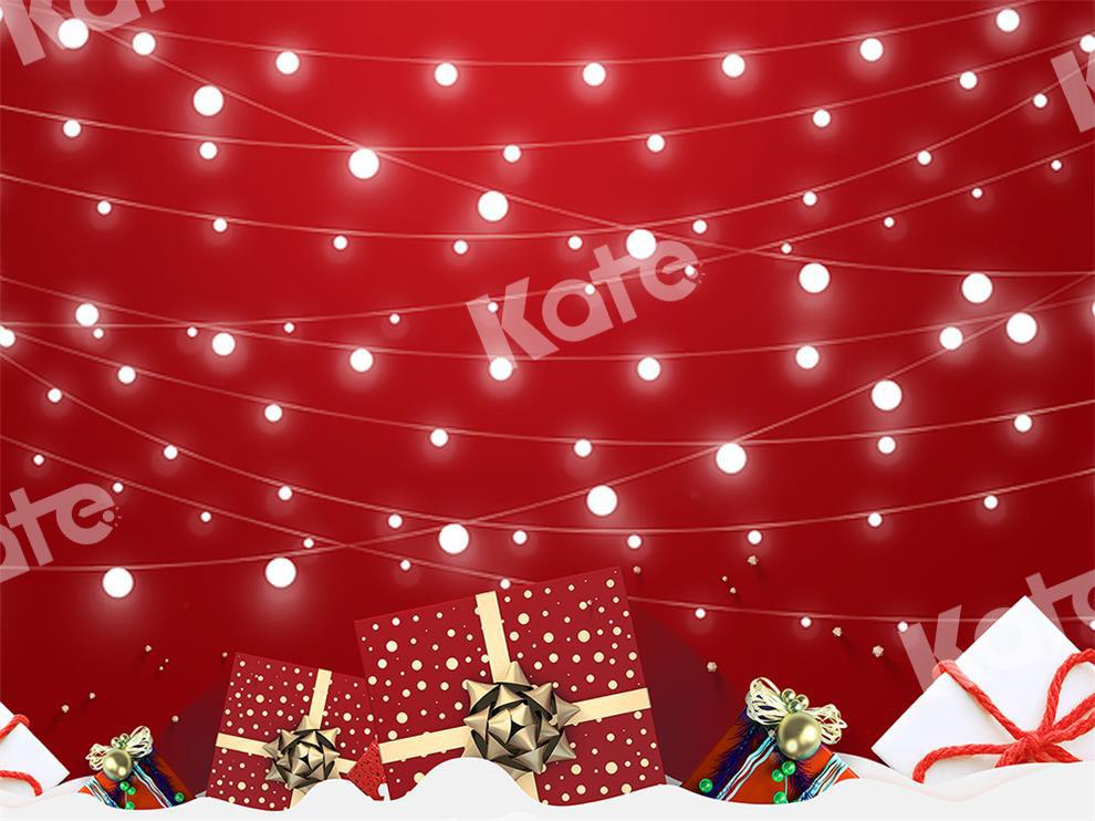 Kate Weihnachten Hintergrund Hellroter Hintergrund von Chain Photography - Kate Backdrop.de