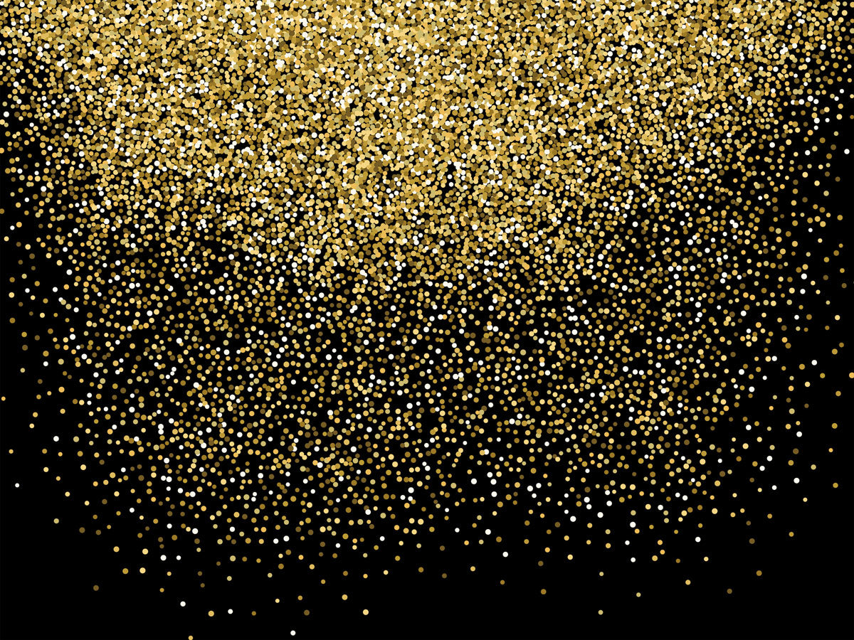 Kate Gold Bokeh schwarzer Hintergrund + Schwarze abstrakte Gummibodenmatte - Kate Backdrop.de