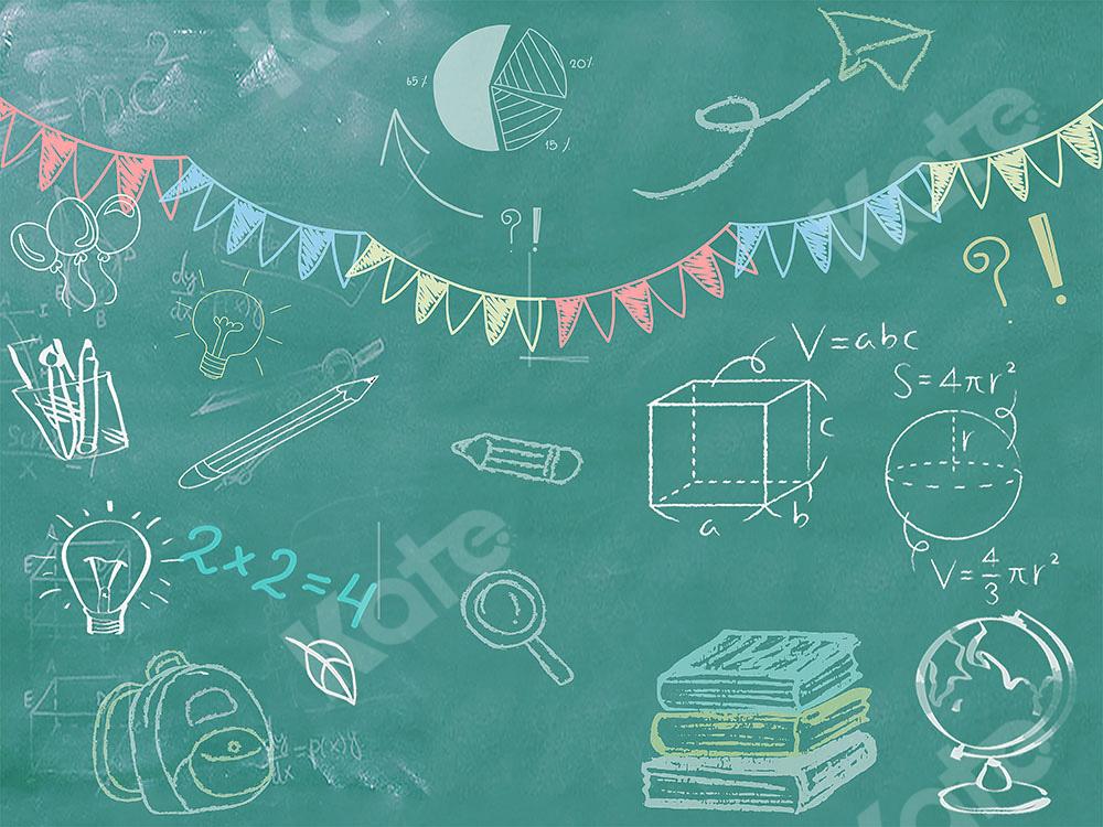 Kate Schulanfang Hintergrund Grüne Tafel Entworfen von Chain Photography - Kate Backdrop.de