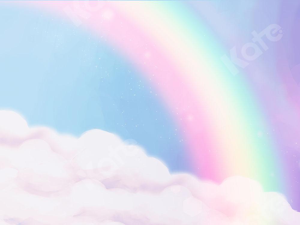 Kate Regenbogen Wolken Hintergrund von Chain Photography - Kate Backdrop.de