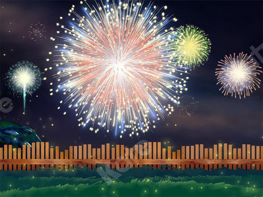 Kate Außerhalb Feuerwerk Nacht Hintergrund von Chain Photography - Kate Backdrop.de