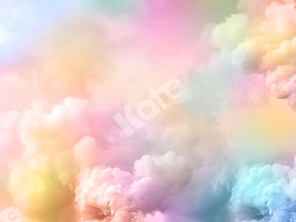 Kate Wolken Himmel Hintergrund Farbig Geburtstag - Kate Backdrop.de