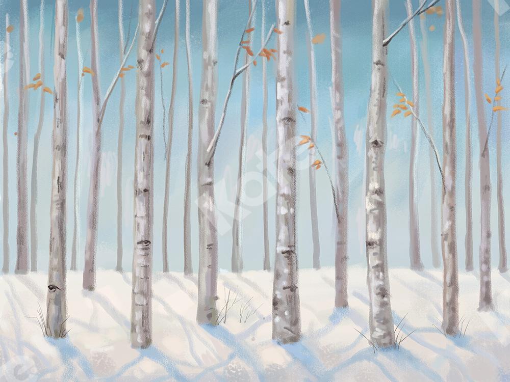 Kate Fine Art Hintergrund Schneewald Entworfen von GQ