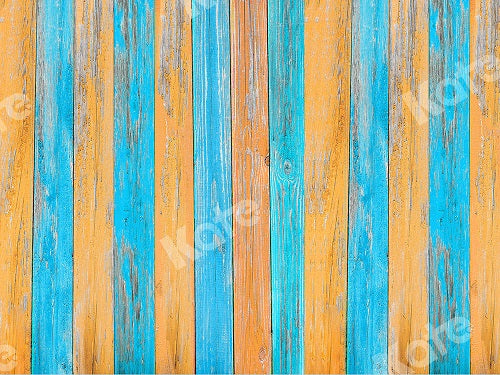 Kate Blau und Gelb Holz hintergrund Kinder Neugeborenen - Kate Backdrop.de