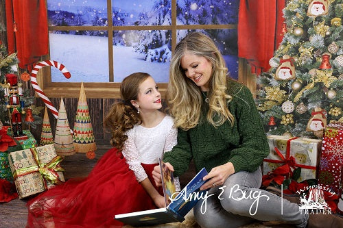 Kate Weihnachten Bäume Fenster Hintergrund von Chain Photography - Kate Backdrop.de