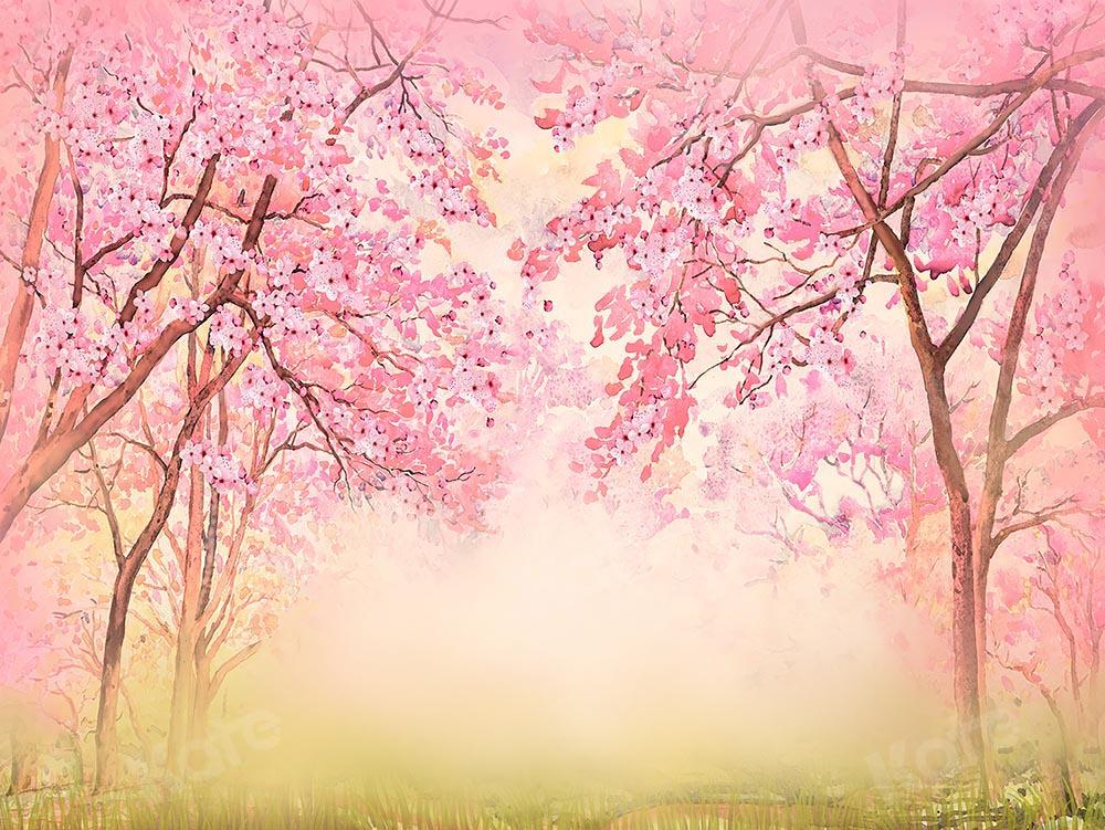 Kate Frühlingsrosa Blumenhintergrund von Chain Photography - Kate Backdrop.de