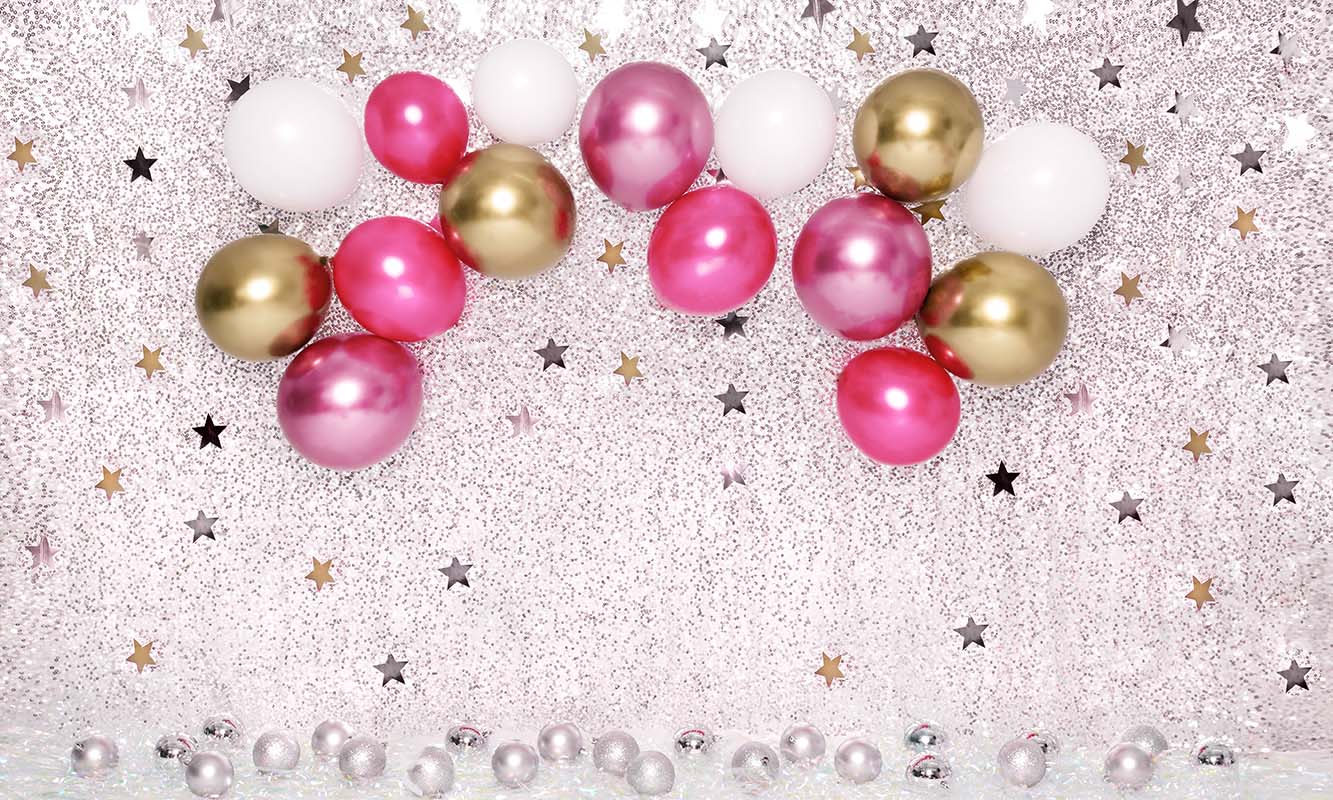 Kate Cake Smash Sterne Geburtstag Luftballons Hintergrund von Emetselch - Kate Backdrop.de