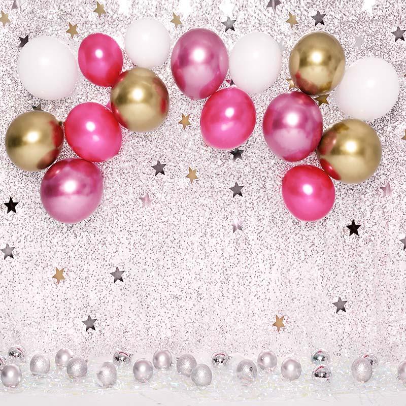 Kate Cake Smash Sterne Geburtstag Luftballons Hintergrund von Emetselch - Kate Backdrop.de