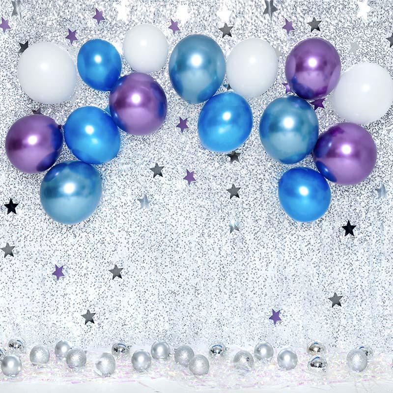 Kate Cake Smash Geburtstag Sterne blau Luftballons Hintergrund von Emetselch - Kate Backdrop.de
