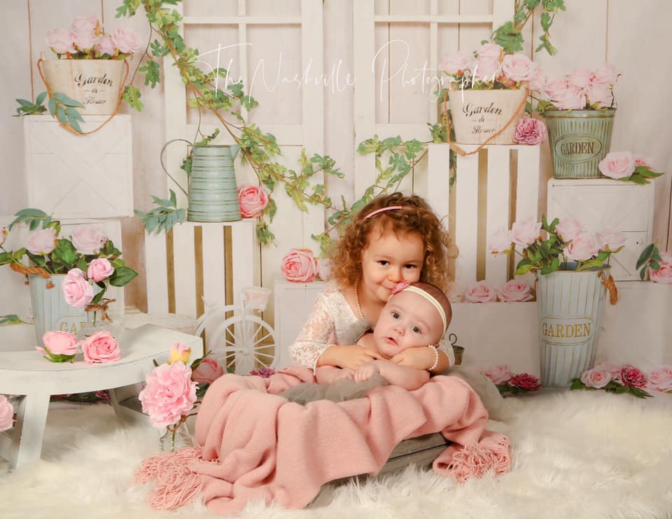 Kate Frühling / Valentinstag Rosa Rose Hintergrund von Emetselch - Kate Backdrop.de