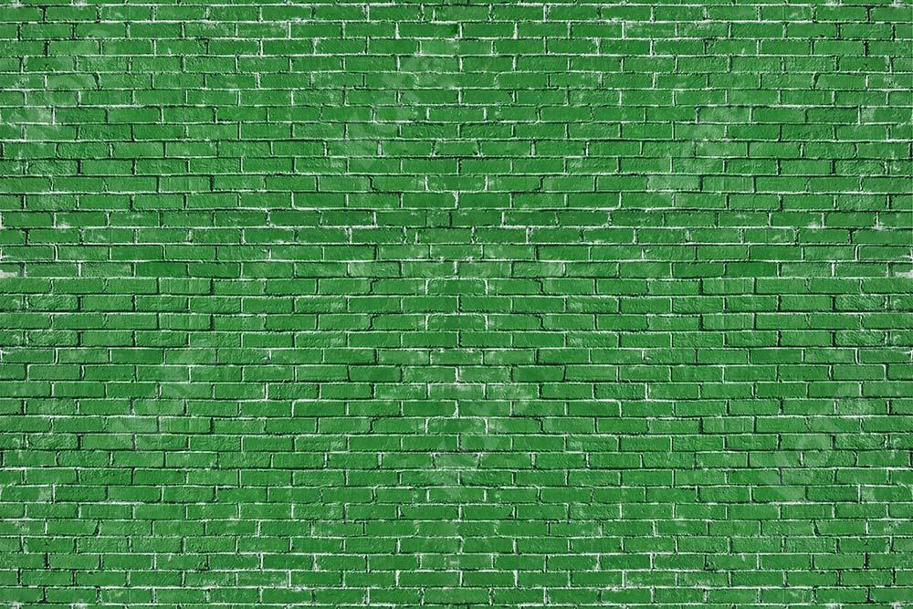 Kate Frühling grüner Backsteinmauer-Hintergrund Entworfen von Kate - Kate Backdrop.de
