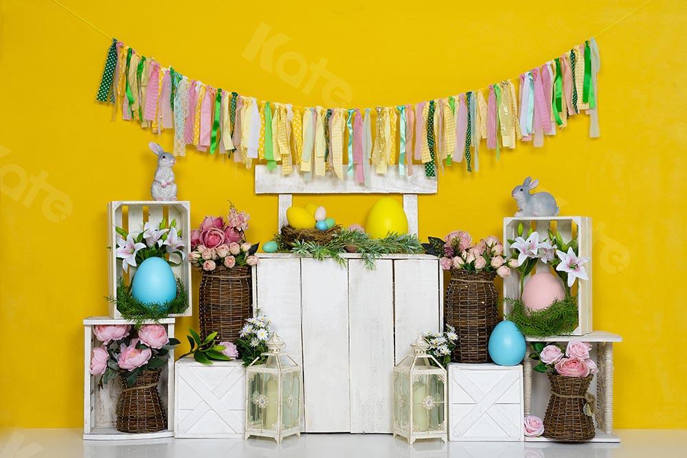 Kate Gelber Osterhasen-Ei-Frühlings-Hintergrund Ostern Entworfen von Emetselch - Kate Backdrop.de