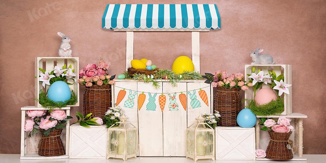 Kate Frühling Ostereier Hase Hintergrund Blumen Ostern von Emetselch - Kate Backdrop.de