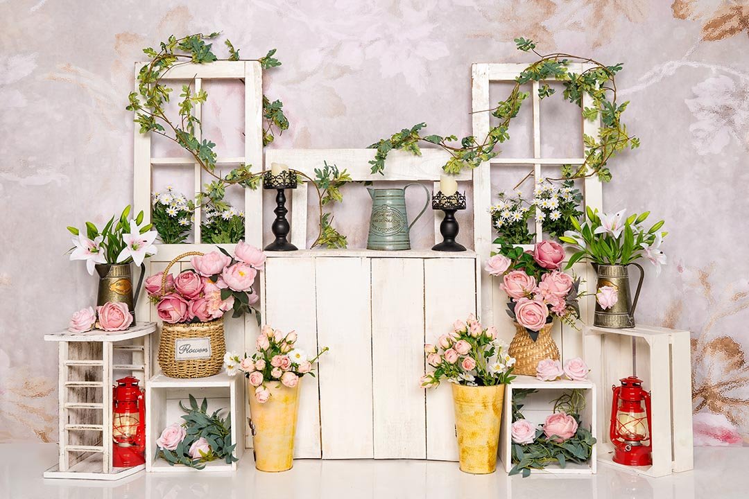 Kate Frühling Rosa Blumen Hintergrund von Emetselch - Kate Backdrop.de