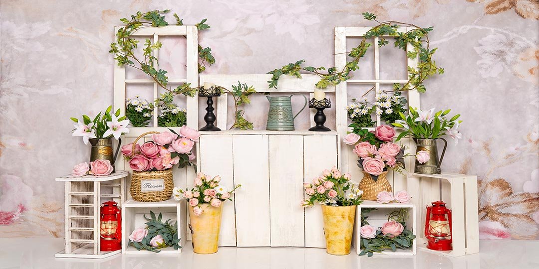 Kate Frühling Rosa Blumen Hintergrund von Emetselch - Kate Backdrop.de