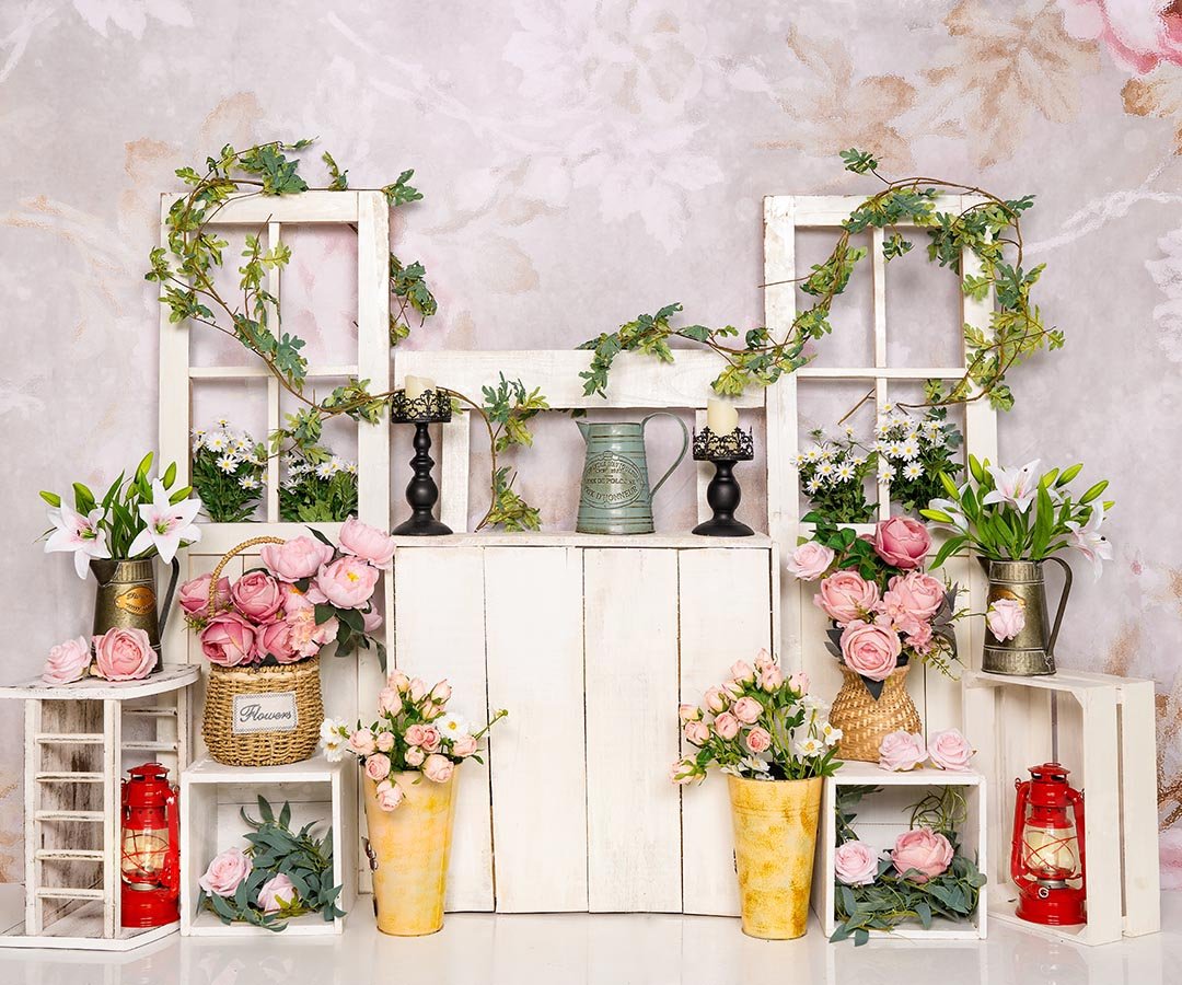 Kate Frühling Rosa Blumen Hintergrund von Emetselch - Kate Backdrop.de