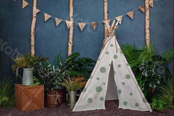 Kate Frühling Camping Zelt Cake Smash Hintergrund von Emetselch - Kate Backdrop.de