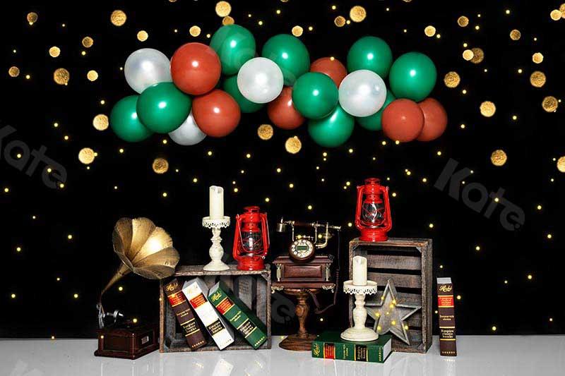 Kate Schulanfang Luftballons Gold Bokeh Hintergrund von Emetselch - Kate Backdrop.de