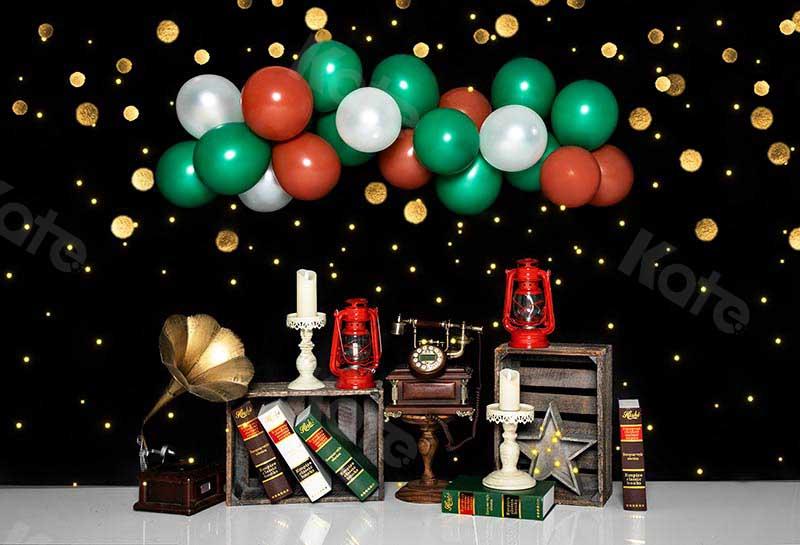 Kate Schulanfang Luftballons Gold Bokeh Hintergrund von Emetselch - Kate Backdrop.de