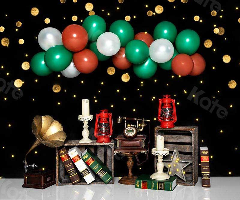 Kate Schulanfang Luftballons Gold Bokeh Hintergrund von Emetselch - Kate Backdrop.de