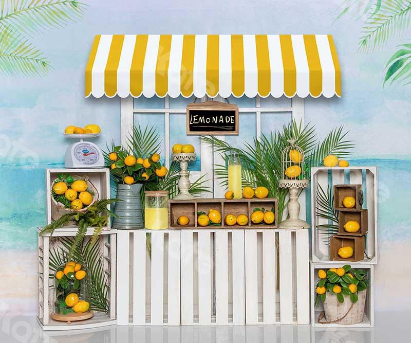 Kate Sommer Limonade Stand Strand Hintergrund von Emetselch - Kate Backdrop.de