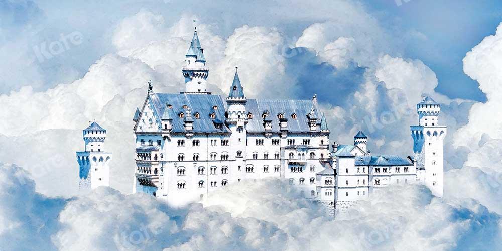 Kate Himmel Schloss Cake Smash Hintergrund Geburtstag für Fotografie von Chain Photography - Kate Backdrop.de