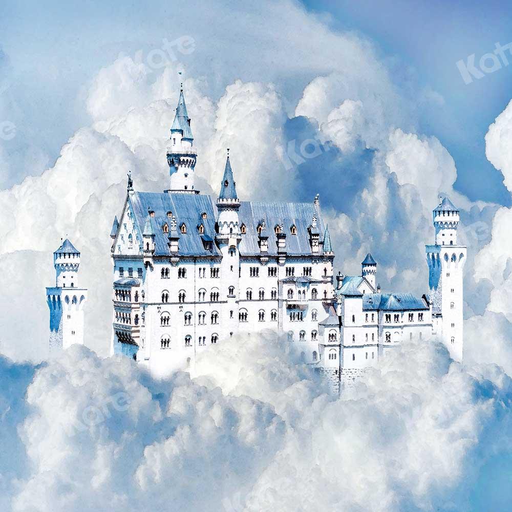 Kate Himmel Schloss Cake Smash Hintergrund Geburtstag für Fotografie von Chain Photography - Kate Backdrop.de