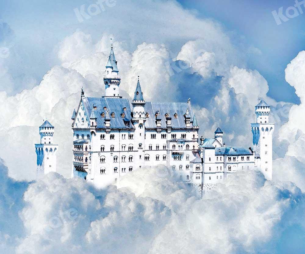 Kate Himmel Schloss Cake Smash Hintergrund Geburtstag für Fotografie von Chain Photography - Kate Backdrop.de